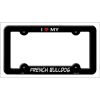 French Bulldog Breed Metal License Plate Frame