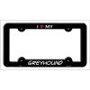 Greyhound Breed Metal License Plate Frame