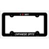 Japanese Spitz Breed Metal License Plate Frame