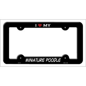 Poodle - Mini - Breed Metal License Plate Frame