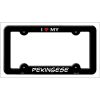 Pekingese Breed Metal License Plate Frame