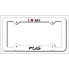 Pug Breed Metal License Plate Frame