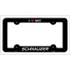 Schnauzer Breed Metal License Plate Frame