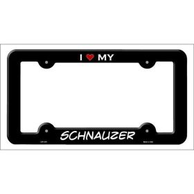 Schnauzer Breed Metal License Plate Frame