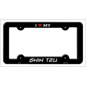 Shih Tzu Breed Metal License Plate Frame