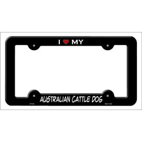 Australian Cattle Dog Breed Metal License Plate Frame