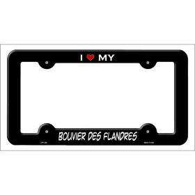 Bouvier Des Flandres Breed Metal License Plate Frame