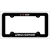 German Shepherd Breed Metal License Plate Frame