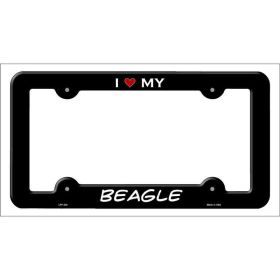 Beagle Breed Metal License Plate Frame