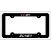 Boxer Breed Metal License Plate Frame