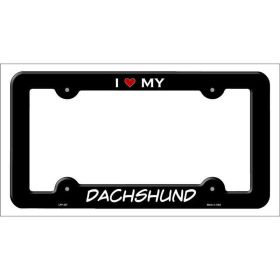 Dachshund Breed Metal License Plate Frame