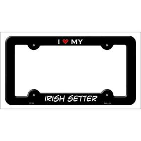 Irish Setter Breed Metal License Plate Frame