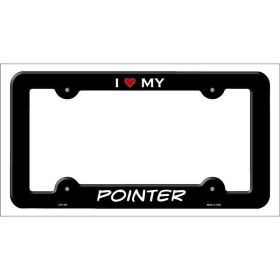 Pointer Breed Metal License Plate Frame