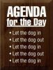 Agenda for the Day