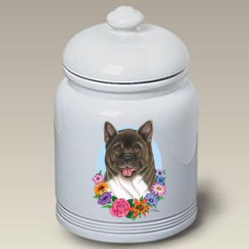 Akita - Best of Breed TP Ceramic Treat Jar