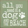 All you need is a dog and the beach