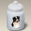 Australian Shepherd - Black Tri - Best of Breed Ceramic Treat Jar