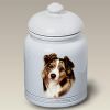 Australian Shepherd - Red Merle - Best of Breed Ceramic Treat Jar