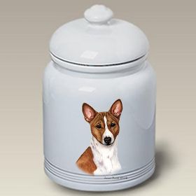 Basenji - Red and White - Best of Breed Ceramic Treat Jar