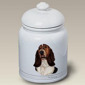 Basset Hound - Tri - Best of Breed Ceramic Treat Jar