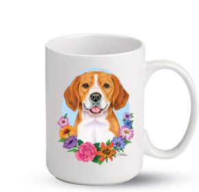 Beagle - Best of Breed PItcher Flower Mugs