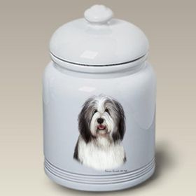 Bearded Collie - Blue - Best of Breed Ceramic Treat Jar