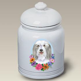 Bearded Collie - Best of Breed TP Ceramic Treat Jar