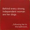 Behind Every Strong, Independent Woman Are Her Dogs