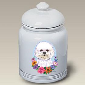 Bichon Frise - Show Cut - Best of Breed TP Ceramic Treat Jar