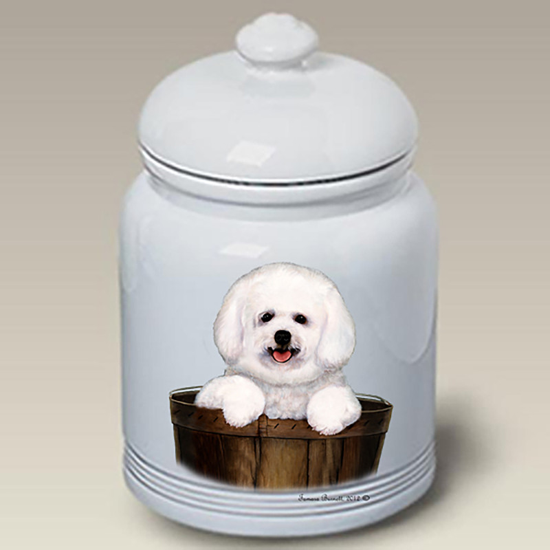 Bichon Frise 2 - Best of Breed Ceramic Treat Jar