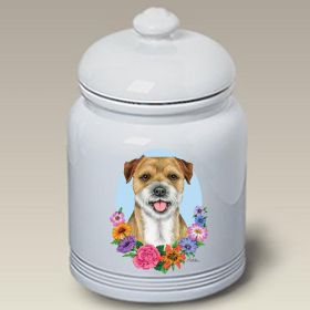 Border Terrier - Best of Breed TP Ceramic Treat Jar