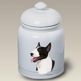 Bull Terrier - Black and White - Best of Breed Ceramic Treat Jar