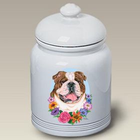 Bulldog - Brindle - Best of Breed TP Ceramic Treat Jar