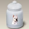 Boxer - White - Cropped - Best of Breed Ceramic Treat Jar