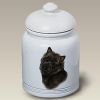 Cairn Terrier - Black - Best of Breed Ceramic Treat Jar