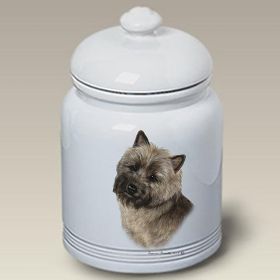 Cairn Terrier - Brindle - Best of Breed Ceramic Treat Jar