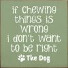 If Chewing Things Is Wrong