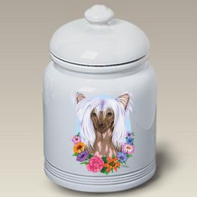 Chinese Crested - Best of Breed TP Ceramic Treat Jar