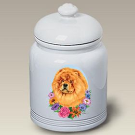 Chow Chow -Red - Best of Breed TP Ceramic Treat Jar