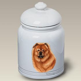 Chow Chow - Red - Best of Breed Ceramic Treat Jar