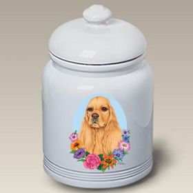 Cocker Spaniel - Buff - Best of Breed TP Ceramic Treat Jar