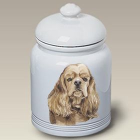 Cocker Spaniel - Buff - Best of Breed Ceramic Treat Jars