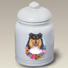 Collie - Tri-Color - Best of Breed TP Ceramic Treat Jar