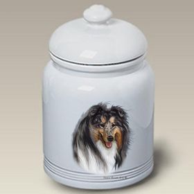 Collie - Blue Merle - Best of Breed Ceramic Treat Jar