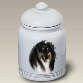 Collie - Tri-Color - Best of Breed Ceramic Treat Jar