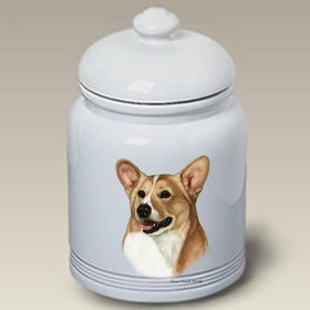 Corgi - Pembroke Fawn and White - Best of Breed Ceramic Treat Jar