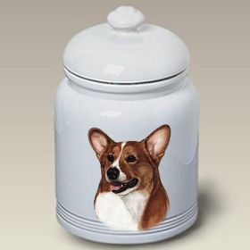 Corgi - Pembroke Red and White - Best of Breed Ceramic Treat Jar