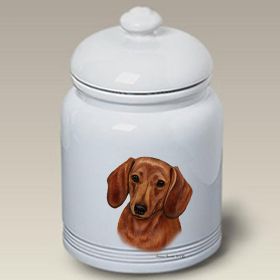 Dachshund - Red - Best of Breed Ceramic Treat Jar