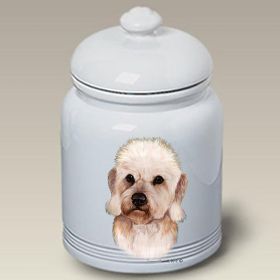 Dandie Dinmont - Mustard - Best of Breed Ceramic Treat Jar