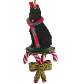 Bouvier des Flandres - Candy Cane Ornament